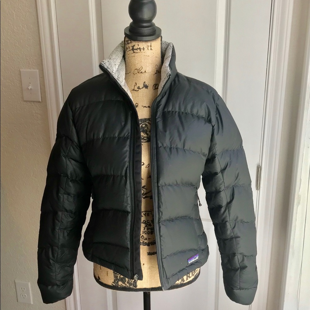 Patagonia Goose Down Puffer Coat Black S